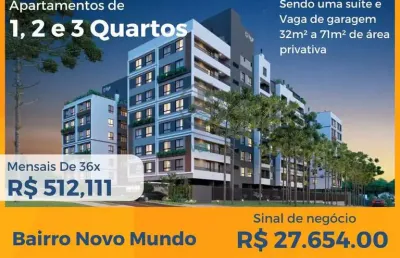Apartamentos na planta, de 1, 2 e 3 quartos, na melhor localização do novo mundo