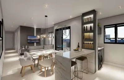 Apartamento alto padrão 3 quartos sendo uma suíte e vaga coberta, no centro de pinhais