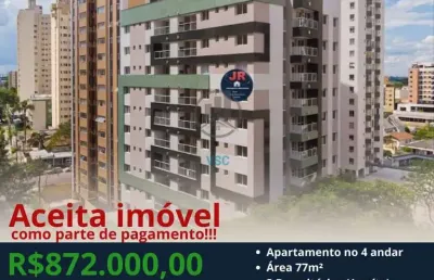 Apartamento alto padrão próximo ao jardim botânico, 3 quartos sendo uma suíte, com 2 vagas de garagem