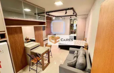 Kitnet com 1 dormitório para alugar, 35 m² por r$ 4.090,00/mês - jardim brasil - campinas/sp