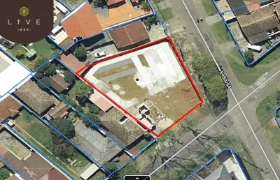 Terreno comercial à venda na rua augusto de mari, 1656, guaíra, curitiba, 837 m2 por r$ 1.050.000