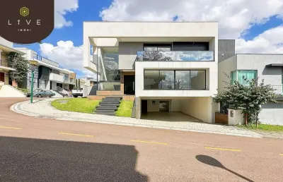 Casa em condomínio fechado com 4 quartos à venda na rua marechal anor teixeira dos santos, 850, boa vista, curitiba, 350 m2 por r$ 1.990.000