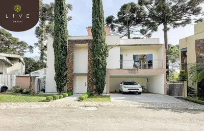 Casa em condomínio fechado com 3 quartos à venda na rua eduardo geronasso, 1958, bacacheri, curitiba, 175 m2 por r$ 1.498.000
