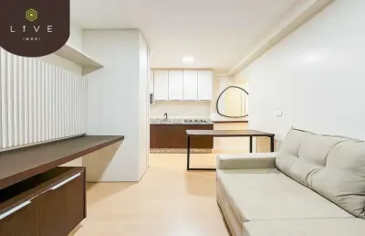 Kitnet / stúdio à venda na rua lamenha lins, 236, centro, curitiba, 29 m2 por r$ 465.000