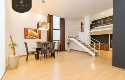 Loft com 1 quarto para alugar na rua padre anchieta, 2272, bigorrilho, curitiba, 65 m2 por r$ 4.500