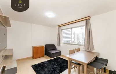 Apartamento com 1 quarto à venda na rua marechal josé bernardino bormann, 1346, bigorrilho, curitiba, 39 m2 por r$ 450.000