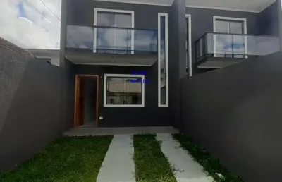 Sobrado 82m², 3 quartos , prox. a colégios e creches, lugar alto, ótimo acabamento preço de planta, cidade industrial, curitiba pr