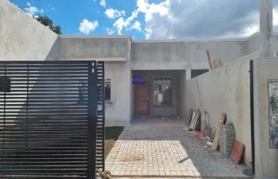 Casa 2 quartos frente  rua, capela velha - araucária
