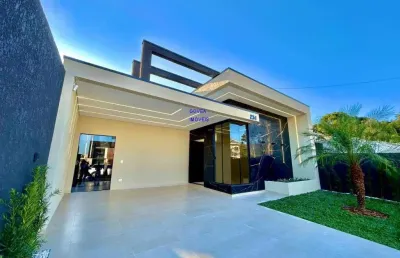 Linda casa com piscina, 3 quartos, 1 suite, 4 vagas garagem, terreno 10x20 prox av. brasilia, e do centro de fazenda rio grande, fn 041 99864-4995