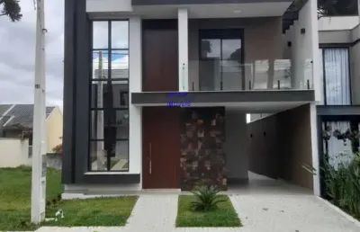 Sobrado 207m², 4 quartos uma suite, 4 banheiros, 2 vagas, terraço com churrasqueira,  condominio, estuda proposta, fn 041 99864-4995