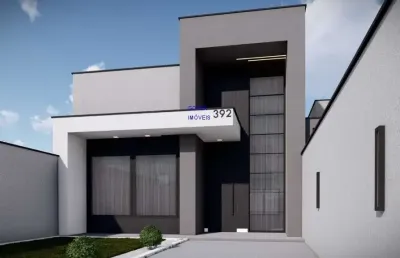 Casa 120m², em terreno de 240m² região central  3 quartos, sendo uma suite, piscina, churrasqueira