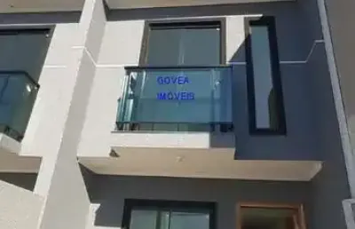 Sobrado 70m² 2 quartos, um com terraço, edicula com churrasqueira, 2 vagas, banheiro mais lavabo, preço de planta, vitória régia- cic curitiba pr