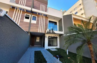 Sobrado com 4 dormitórios à venda, 132 m² por r$ 1.396.900,00 - portão - curitiba/pr