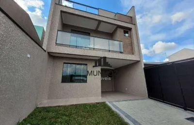 Sobrado com 3 dormitórios à venda, 126 m² por r$ 760.000,00 - xaxim - curitiba/pr