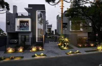 Sobrado com 3 dormitórios à venda, 127 m² por r$ 957.900,00 - água verde - curitiba/pr