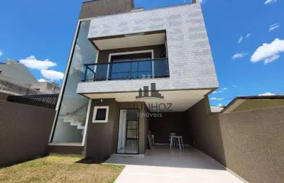Sobrado com 3 dormitórios à venda, 137 m² por r$ 779.000,00 - xaxim - curitiba/pr