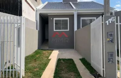 Casa com 2 quartos à venda na travessa vitório mocelin, tatuquara, curitiba, 44 m2 por r$ 265.000