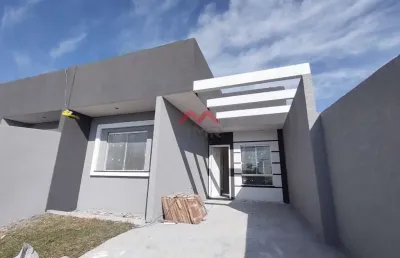 Casa com 3 quartos à venda na rua das acácias, campina da barra, araucária, 68 m2 por r$ 490.000