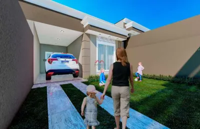 Casa com 3 quartos à venda na maria prosdocimo franceschi, vila nova, araucária, 61 m2 por r$ 450.000