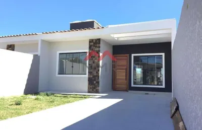 Casa com 3 quartos à venda na rua prímula, campina da barra, araucária, 70 m2 por r$ 430.000