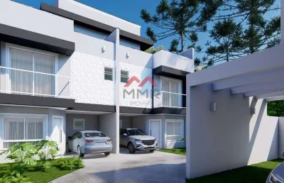 Casa em condomínio fechado com 3 quartos à venda na sargento tadeu czocher, uberaba, curitiba, 120 m2 por r$ 699.900