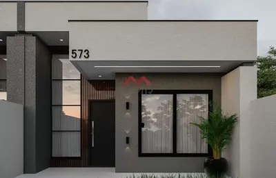 Casa com 3 quartos à venda na aloízio lins, cachoeira, araucária, 97 m2 por r$ 720.000