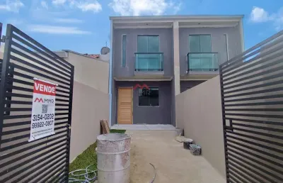 Casa com 2 quartos à venda na rua margarida de andrade weber, cidade industrial, curitiba, 72 m2 por r$ 380.000