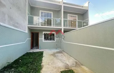 Casa com 2 quartos à venda na rua jornalista emílio zola florenzano, tatuquara, curitiba, 83 m2 por r$ 360.000