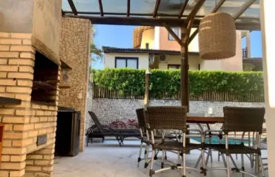 Casa em condomínio fechado com 4 quartos à venda na rua santos dumont, centro, mata de são joão, 386 m2 por r$ 920.000