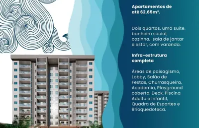 Apartamento com 2 quartos à venda na rua nilton calmon, centro, lauro de freitas, 53 m2 por r$ 355.200
