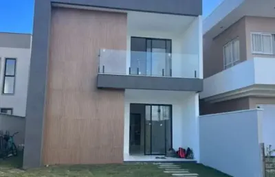 Casa em condomínio fechado com 4 quartos à venda na rua rio das graças, recreio ipitanga, lauro de freitas, 146 m2 por r$ 895.000