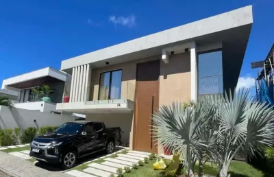 Casa em condomínio fechado com 5 quartos à venda na rua priscila b dutra, buraquinho, lauro de freitas, 360 m2 por r$ 2.900.000