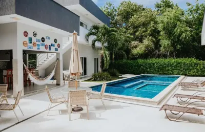 Casa em condomínio fechado com 8 quartos à venda na rodovia ba-099 - estrada do côco, monte gordo, camaçari, 467 m2 por r$ 2.499.000