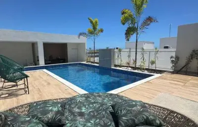 Casa em condomínio fechado com 3 quartos à venda na rua do monopólio, abrantes, camaçari, 80 m2 por r$ 980.000