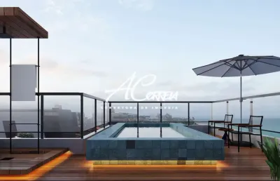 Flat com 1 quarto à venda no Cabo Branco, João Pessoa 