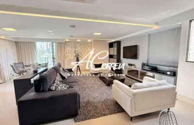 Apartamento alto padrão mobiliado com vista mar em cabo branco