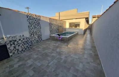 Casa nova a venda em itanhaém com piscina e 3 dormitórios