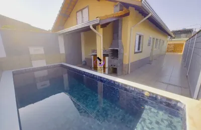 Casa nova com piscina em itanhaém-sp apenas 320.000,00 mil