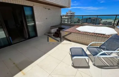 Cobertura duplex praia grande em ubatuba-sp com 3 dormitórios,sendo 1suíte,varanda gourmet com churrasqueira,2 vagas de garagem