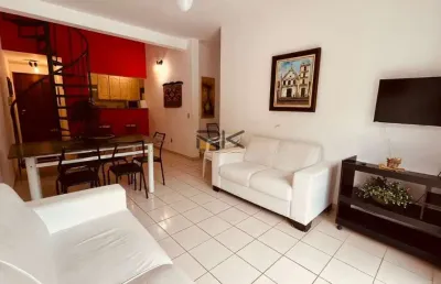 Cobertura duplex praia grande em ubatuba-sp com 2 dormitórios,varanda gourmet com churrasqueira