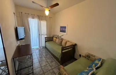 Apartamento praia grande com 1 dormitório,1 vaga de garagem,sacada e cozinha