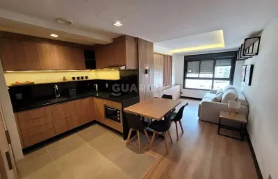 Apartamento mobiliado para aluguel, 1 quarto, 1 suíte, 1 vaga, moinhos de vento - porto alegre/rs