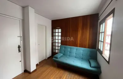 Apartamento/studio/jk semimobiliado no bairro cidade baixa