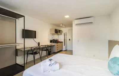 Apartamento estilo studio mobiliado com 1 dormitório no bairro rio branco