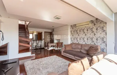 Cobertura mobiliada de 4 dormitórios e 2 vagas de garagem no bairro petrópolis!