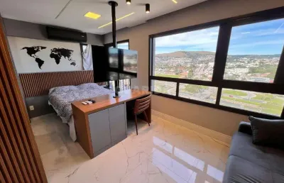 Apartamento mobiliado com 1 dormitório e 1 vaga de garagem, no bairro jardim botânico