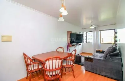 Apartamento mobiliado de 1 dormitório e 1 vaga de garagem no bairro jardim do salso.