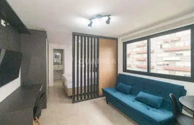 Apartamento estilo loft/flat com 1 dormitório e 1 vaga de garagem, cidade baixa - porto alegre/rs