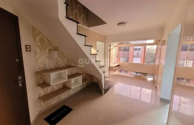 Cobertura semimobiliada de 3 dormitórios, sendo 1 suíte, no bairro ipanema. imóvel com 113m² de área útil.