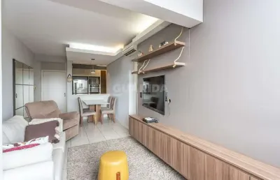 Apartamento totalmente mobiliado com 1 vaga de garagem no bairro partenon